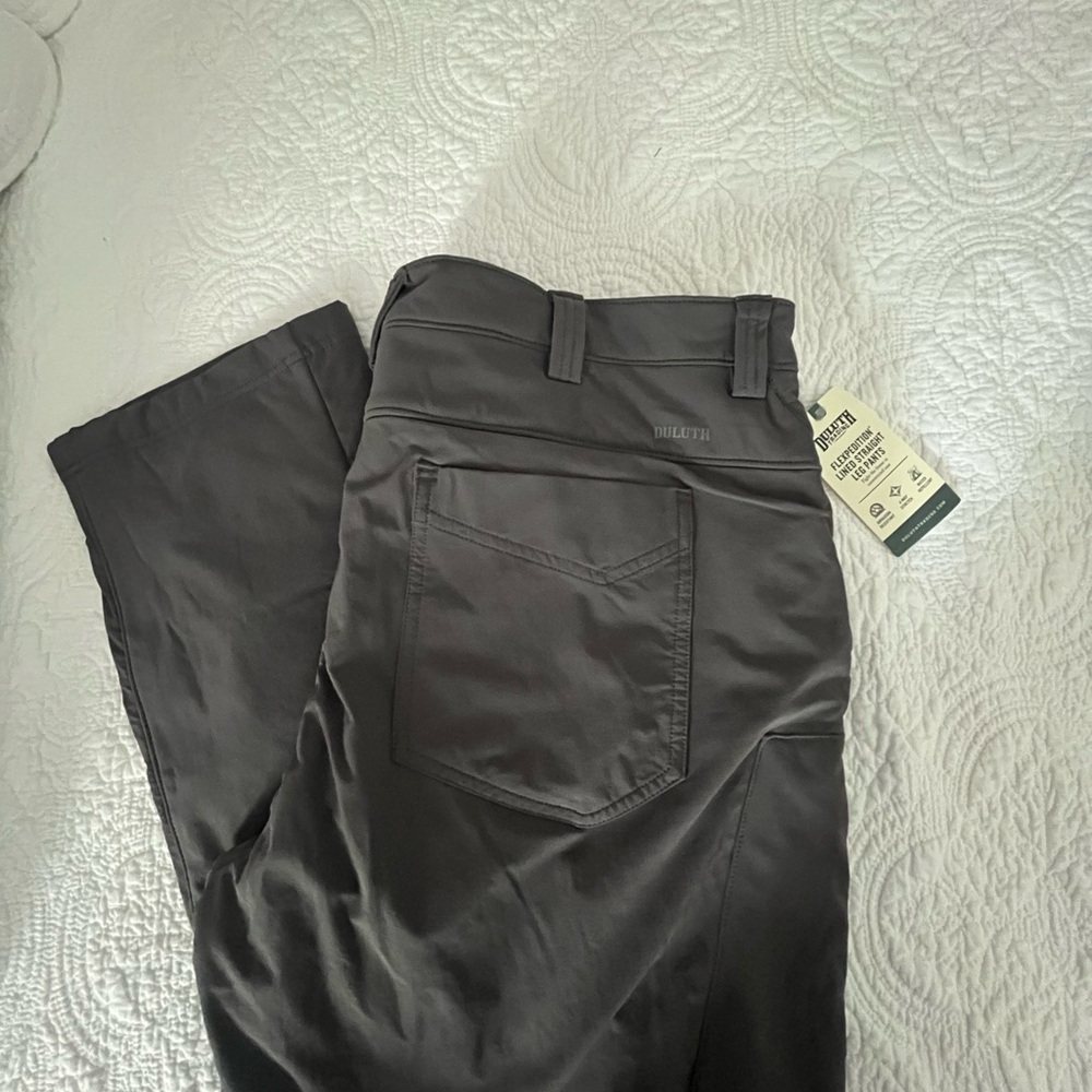 Duluth Trading Co gray Chinos Sleek Modern Design